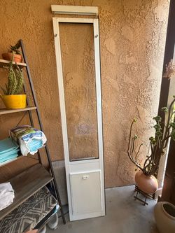 Sliding Glass Dog door with Magnetic Flap - Medium
