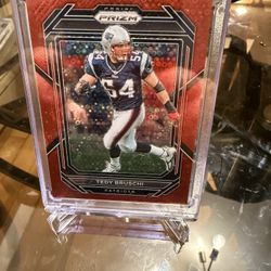 Teddy Brewski Prism Red No Huddle Card #206 /50