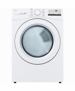 LG ELECTRONICS Dryer: Electric, White, 7.4 cu ft Capacity, Stackable, Energy Star Certified Item 845TP1 Mfr. Model DLE3400W