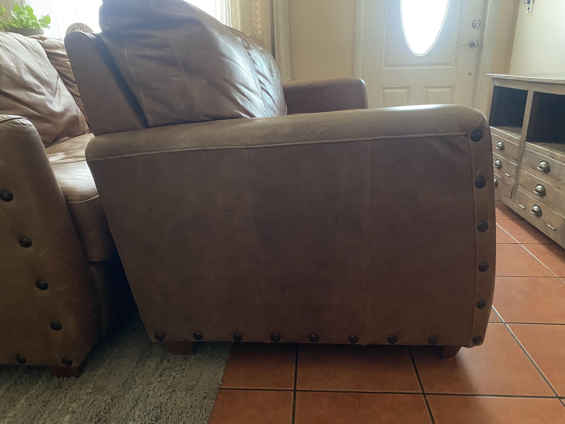 Two Leather Couches