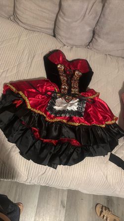 Sexy Red and Black Queen of Hearts Costume Dress