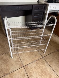 ClosetMaid 28-in H 4 Tier 12 pair White Metal Shoe Rack Organizer