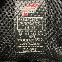 Redwing Work Boots  $150.00
