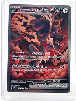 Pokémon TCG Prismatic Evolutions Bloodmoon Ursaluna ex 168/131 English