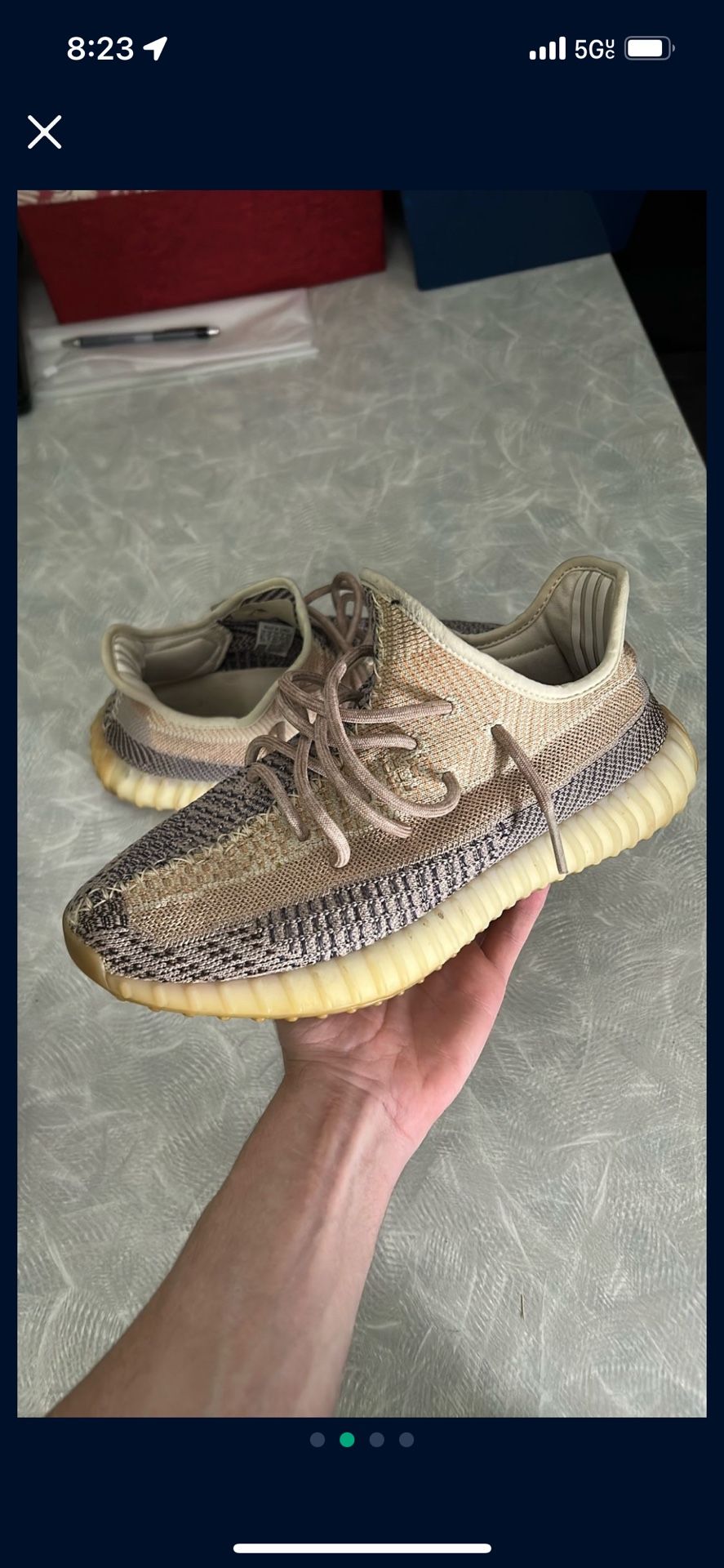 Yeezy 350 Ash Pearl Size 9.5