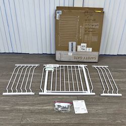  (30” Tall x 29-57” wide) Grownsy safety gate for baby toddler dog pet / pressure mounted