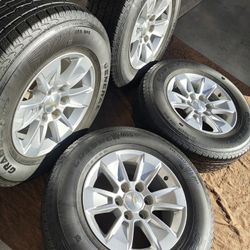 17" CHEVY WHEELS with GOOD TIRES