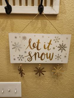 Let It Snow Sign