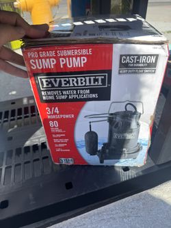Everbilt 3/4 HP Cast Iron Submersible Sump Pump