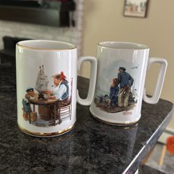 Norman Rockwell Collectible Mugs
