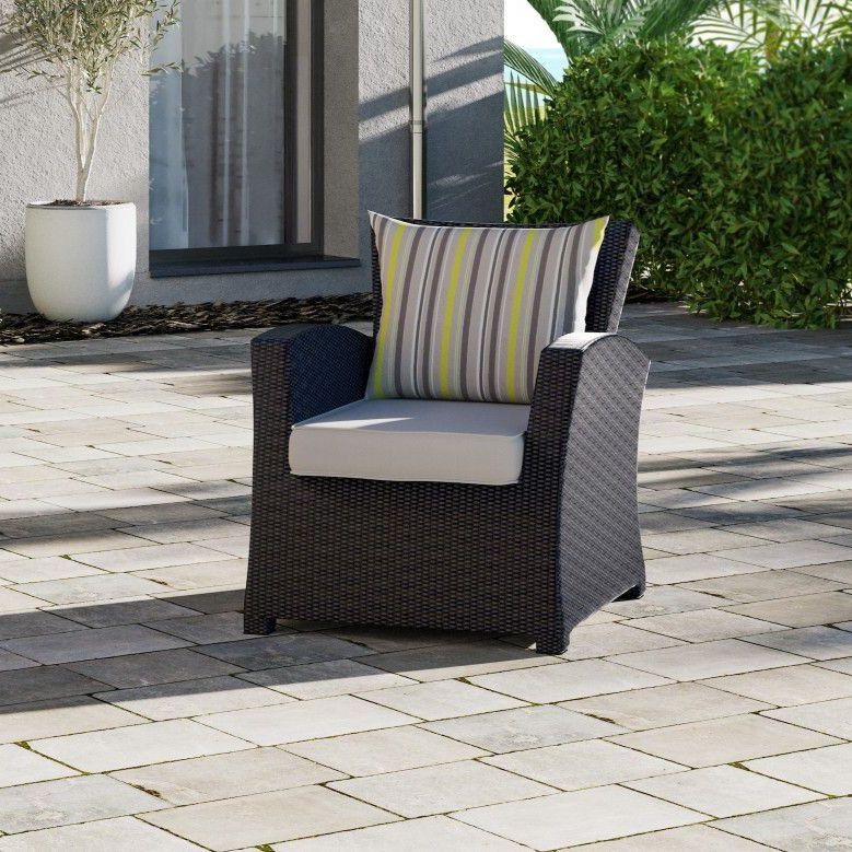 BRAND NEW Person Sofa Chair Black Synthetic Wicker Patio | Ideal Furniture For Outdoor