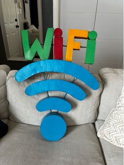 Metal WiFi sign