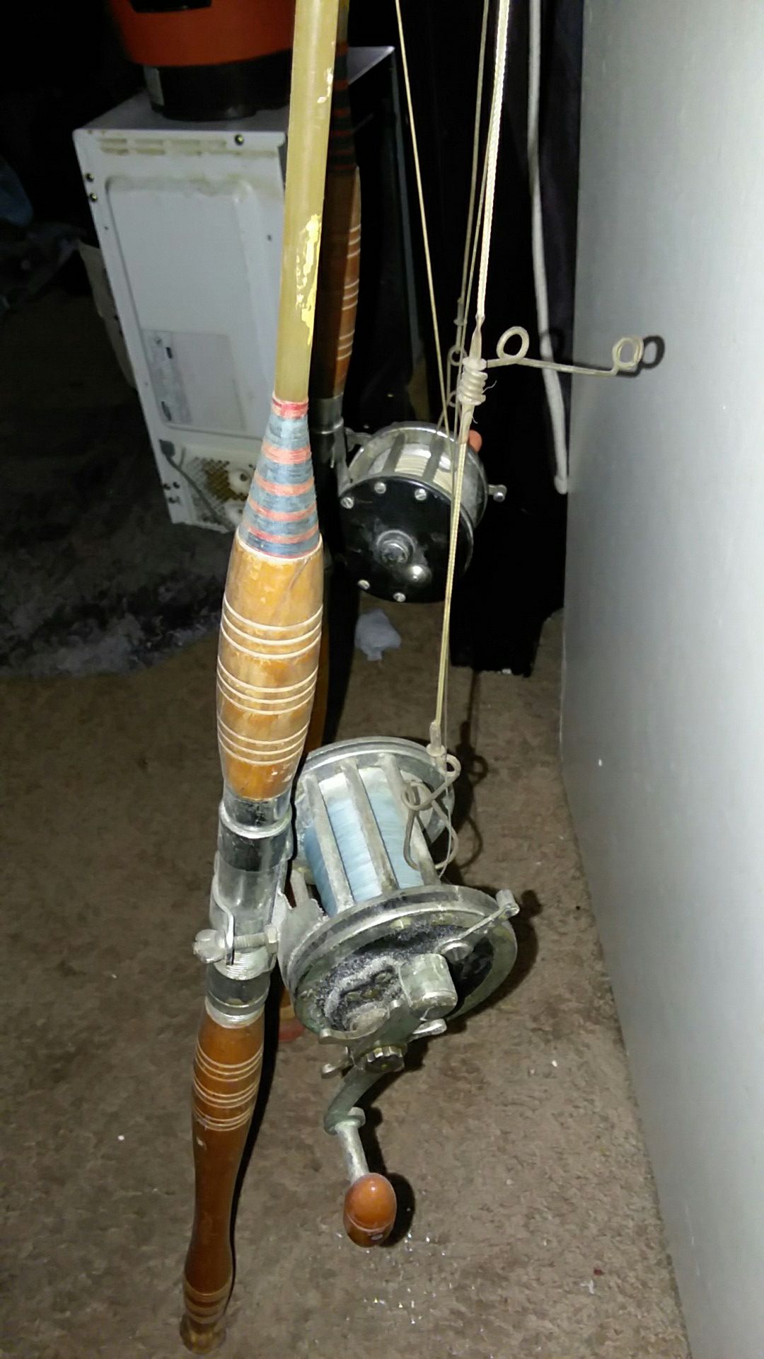 Antique fishing rods/reels