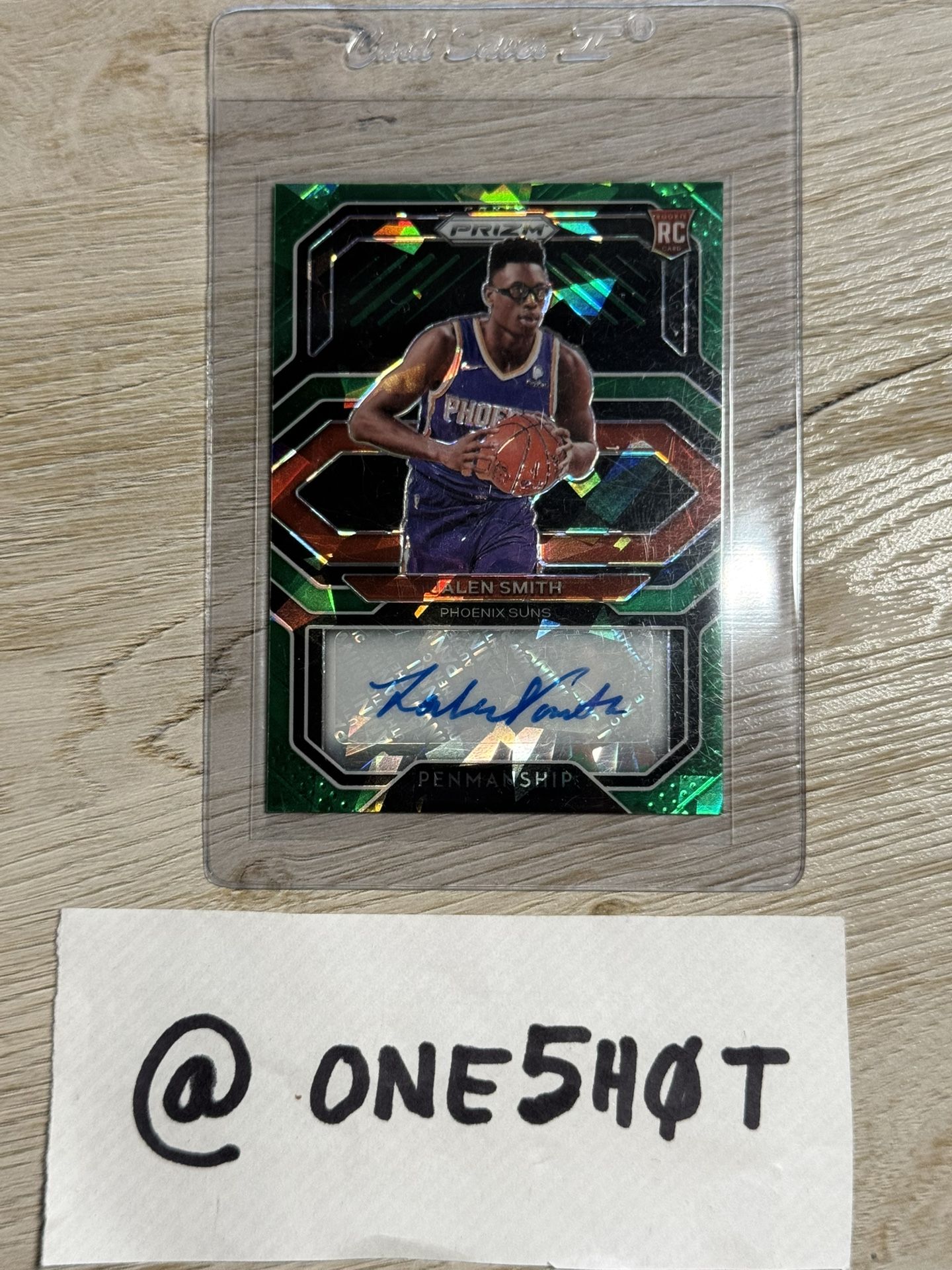 Jalen Smith Rookie Auto #02/16! Penmanship Green Prizm