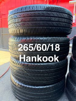 265/60/18 (4) Hankook Dynapro HT
