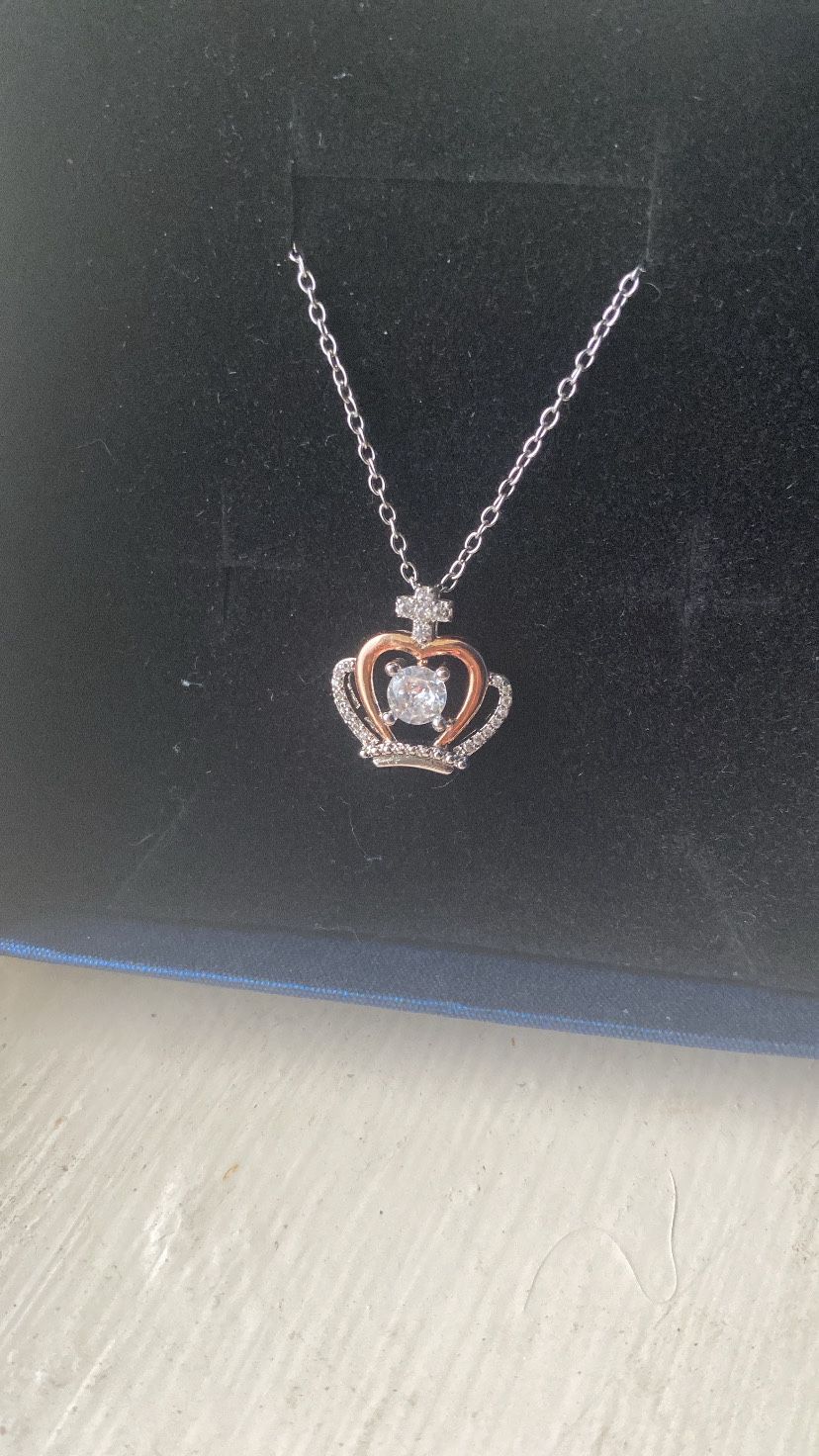 Necklace With Crown Pendant