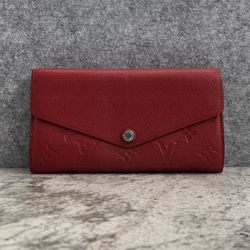 LOUIS VUITTON MONOGRAM EMPREINTE SARAH WALLET