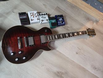 Guitar and guitar pedals