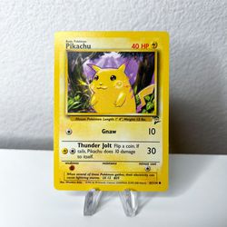 Pikachu 87/130 Base Set 2 - Common - Pokemon Card TCG - WOTC 1999