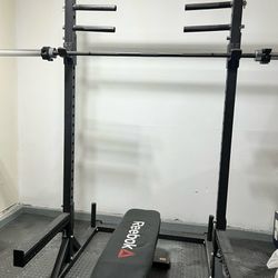 American Barbell Weight Set With Squat Rack