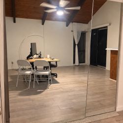 2 Large Frameless Mirrors 70” x 42.5” – Moving Sale