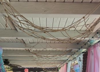 8 jute netting 2 thin rope netting used for Mermaid Party