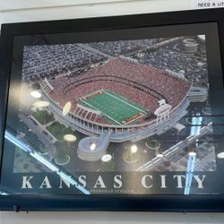 CHIEFS STADIUM FRAMED PICTURE