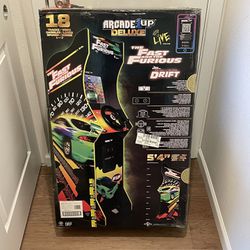 Arcade1up Fast And Furious Racing Game New In Box *Unopened*