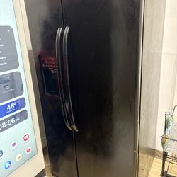 Black Double Door Refrigerator 