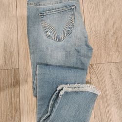 Women's HOLLISTER Skinny Jeans ripped Sz 1