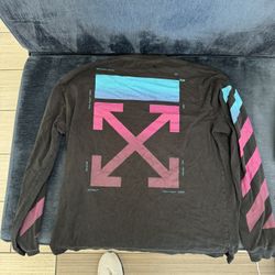 Off White Diagonal Gradient Sweater 