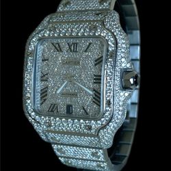 Cartier 4072 Diamond 40mm Automatic Watch Stainless Steel Watch