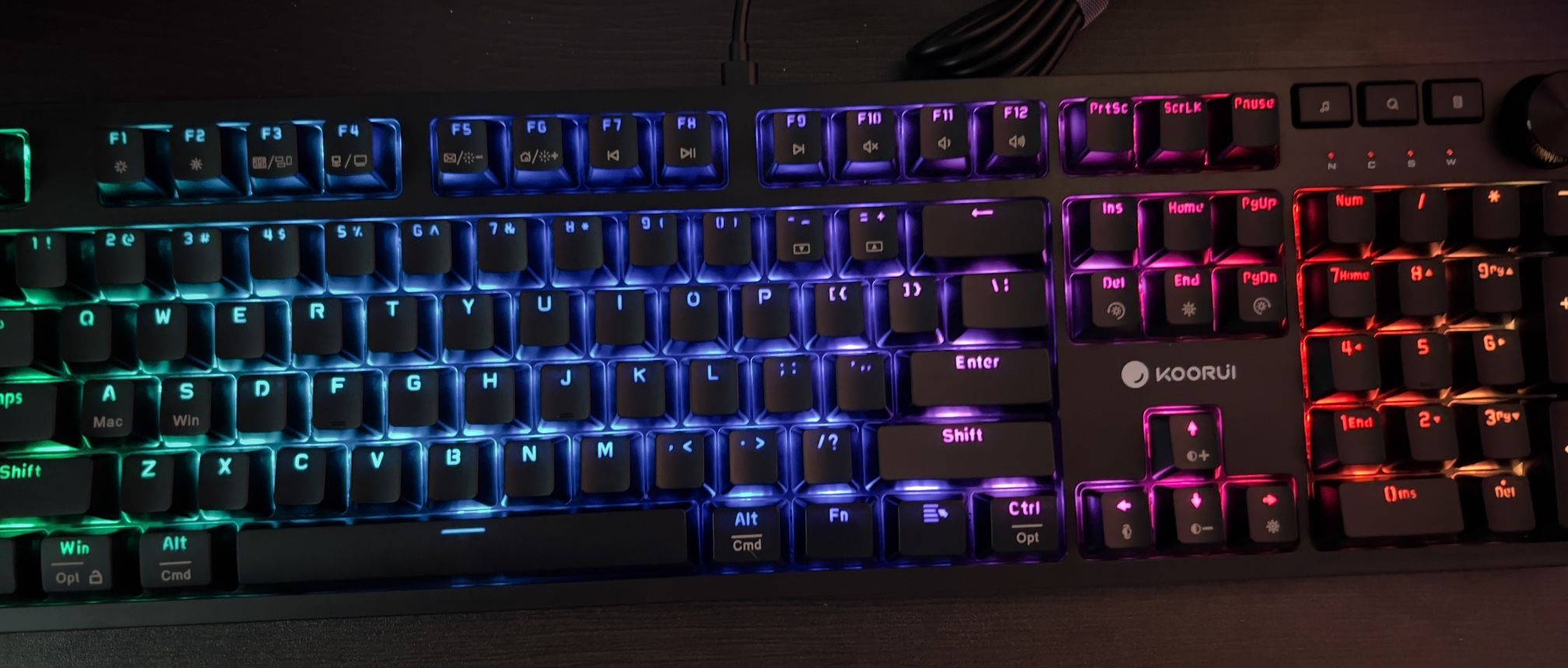 RGB MECHANICAL KEYBOARD BY KOORUI