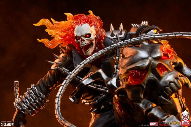 Side Sideshow Ghost Rider Statue