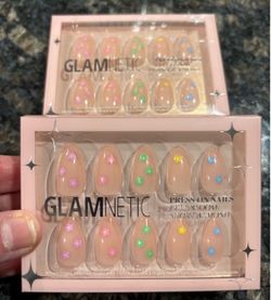 NEW GLAMNETIC FULL BLOOM PRESS ON NAILS $7 each!!!