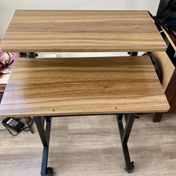 Mobile Desk Workstation Adjustable Laptop Stand Computer Desk