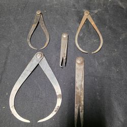 Set of 5 Vintage Calipers