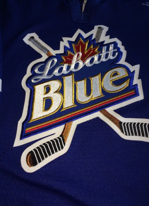 Labatt Blue Hockey Jersey Size XL Made in Canada