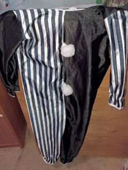 Black and White Clown Halloween Costume