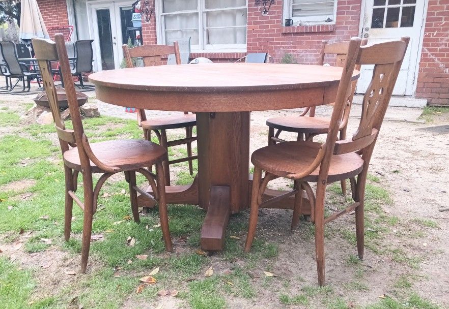 Wooden Dining Table And 4 Chairs For Sale