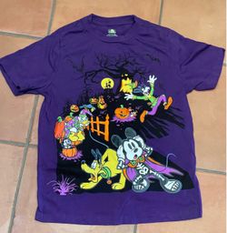 Disney Store Halloween Mickey Mouse Shirt Kids Size 10/12