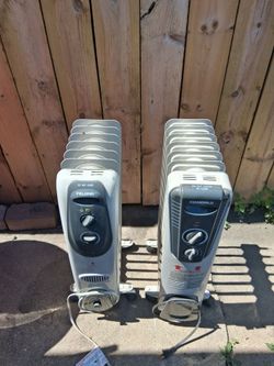 2 Oil-Filled Radiant Space Heaters