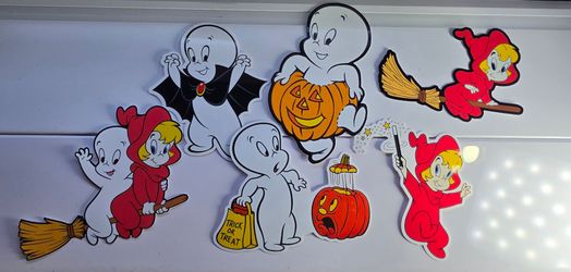 Casper, Casper Meets Wendy stickers, halloween, spooky,  spooky cute