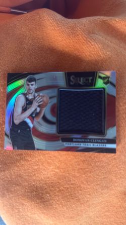 2024-25 Panini Select "Jumbo Rookie Swatches" Donovan Clingan card (#JRS-CLI)