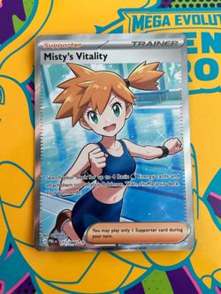 Misty's Vitality #111 Pokemon TCG Pitch Black Mega Evolution