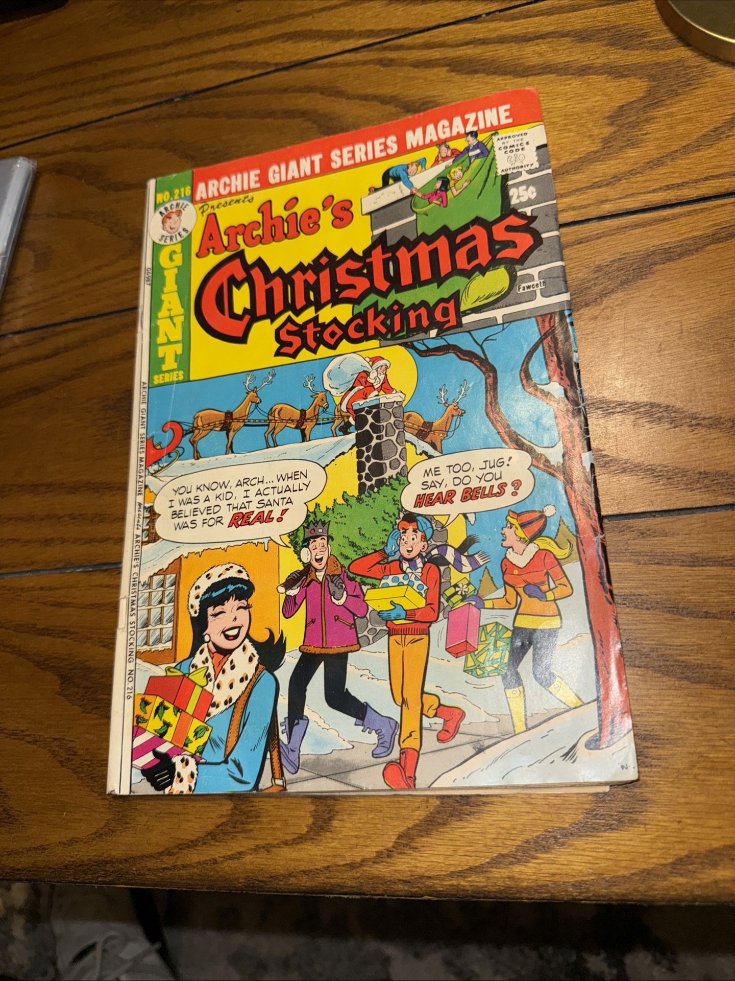 Vintage Comic Book Collector Gift Archie Christmas Stocking #216 Betty Veronica
