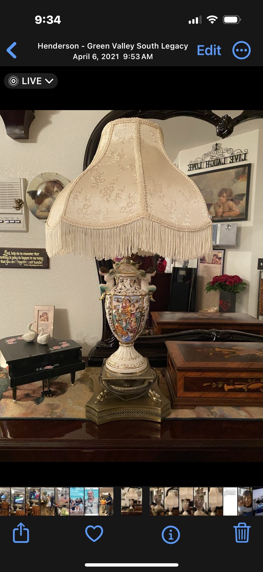 Antique Angel Lamps