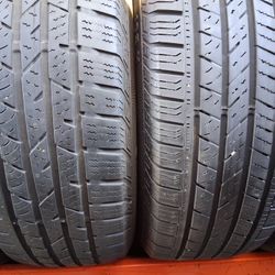 2 used Tires 225/65r17 continental 🤑 free Installation and balance ‼️ financing available ‼️