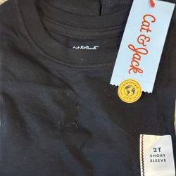 Cat & Jack Black Tshirt 2t