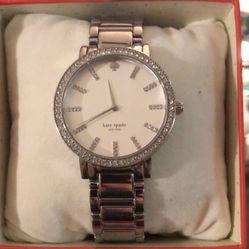  Kate Spade Gramercy Silver Watch